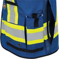 6681 High-Visibility Antimicrobial Mesh-Back Surveyor Vest, Royal Blue, Small, Polyester Rock Safety Industrial Ltd