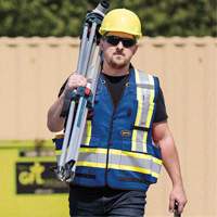 6681 High-Visibility Antimicrobial Mesh-Back Surveyor Vest, Royal Blue, Small, Polyester Rock Safety Industrial Ltd