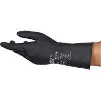 Gants r&eacute;sistants aux produits chimiques AlphaTec 87-118, Taille Petit/7, 12,6" lo, Latex de caoutchouc, Doublure en Coton, 31-mil Rock Safety Industrial Ltd