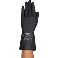 Gants r&eacute;sistants aux produits chimiques AlphaTec 87-118, Taille Petit/7, 12,6" lo, Latex de caoutchouc, Doublure en Coton, 31-mil Rock Safety Industrial Ltd