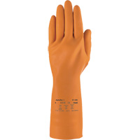 Gants robustes r&eacute;sistants aux produits chimiques AlphaTec 87-208, Taille 7, 12,8" lo, Latex de caoutchouc, Doublure en Coton/Ouat&eacute;e, 29,5 mils Rock Safety Industrial Ltd