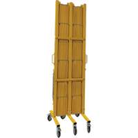 Expandable Barrier, 84" H x 20' L, Yellow Rock Safety Industrial Ltd