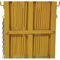 Expandable Barrier, 84" H x 20' L, Yellow Rock Safety Industrial Ltd