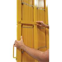 Expandable Barrier, 84" H x 20' L, Yellow Rock Safety Industrial Ltd