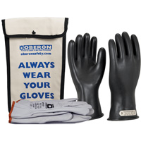 Ensemble de gants en caoutchouc pour l'&eacute;lectricit&eacute; de classe 00, 8, 11" lo, 20 cal/cm², NFPA 70E Rock Safety Industrial Ltd