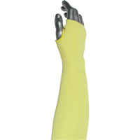 Kut Gard&reg; 2-Ply Cut-Resistant Sleeve with Thumb Hole, Aramid/ATA&reg;, 10", ASTM ANSI Level A6, Yellow Rock Safety Industrial Ltd