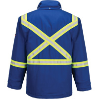 Bizflame&reg; 88/12 Insulated Winter Parka, Blue, Small Rock Safety Industrial Ltd