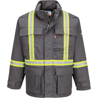 Bizflame&reg; 88/12 Insulated Winter Parka, Grey, Small Rock Safety Industrial Ltd