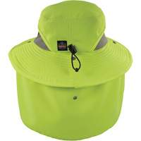 Chapeau de garde forestier 8934 Chill-Its avec prot&egrave;ge-nuque, petit/moyen, Lime haute visibilit&eacute; Rock Safety Industrial Ltd