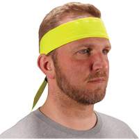 Bandeau de refroidissement Chill-Its 6702 avec polym&egrave;res int&eacute;gr&eacute;s et fermeture &agrave; nouer, Jaune lime haute visibilit&eacute; Rock Safety Industrial Ltd