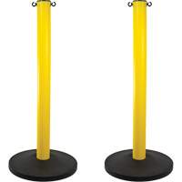 Industrial Stanchion, 37" High, Yellow Rock Safety Industrial Ltd
