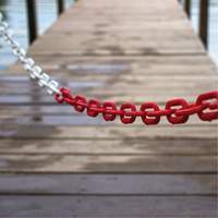 Bicolour Plastic Barrier Chain, Green/White Rock Safety Industrial Ltd