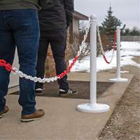 Bicolour Plastic Barrier Chain, Green/White Rock Safety Industrial Ltd