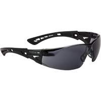 Rush+ BSSI Safety Glasses, Smoke/Grey Lens, Anti-Fog/Anti-Scratch, ANSI Z87+ Rock Safety Industrial Ltd
