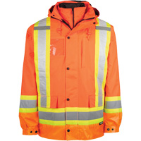 High-Visibility 7-in-1 Jacket, Polyester, High Visibility Orange, X-Small Rock Safety Industrial Ltd