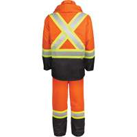 High-Visibility 150-Deniers Rain Suit, Polyester, Small, High Visibility Orange Rock Safety Industrial Ltd