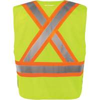 Gilet haute visibilit&eacute; &agrave; d&eacute;tachement rapide en 5 points, Orange haute visibilit&eacute;, Moyen/Petit, Polyester Rock Safety Industrial Ltd