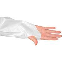 Blouse CoverMe avec passe-pouces, Taille unique, Blanc, Poly&eacute;thyl&egrave;ne Rock Safety Industrial Ltd