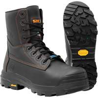 Bottes de travail Metpro Flex avec protecteur m&eacute;tatarsien, Cuir, Taille 4, Imperm&eacute;able Rock Safety Industrial Ltd