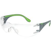 Adapt Lite Grey/Green Safety Glasses, Clear Lens, Anti-Fog/Anti-Scratch, ANSI Z87+/Meets/Exceeds CSA Z94.3 Rock Safety Industrial Ltd