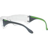 Adapt Lite Grey/Green Safety Glasses, Clear Lens, Anti-Fog/Anti-Scratch, ANSI Z87+/Meets/Exceeds CSA Z94.3 Rock Safety Industrial Ltd