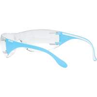 Adapt Lite Blue/White Safety Glasses, Clear Lens, Anti-Fog/Anti-Scratch, ANSI Z87+/Meets/Exceeds CSA Z94.3 Rock Safety Industrial Ltd