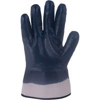 Horizon&reg; Navy Gloves with Pasted Cuffs, Medium, Nitrile Coating, Jersey/Cotton Shell Rock Safety Industrial Ltd