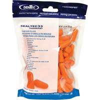 SEALTEC33 Orange Disposable Foam Earplugs, Bulk - Polybag Rock Safety Industrial Ltd