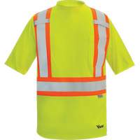 Viking&reg; Safety Bamboo Lined T-shirt, Polyester, Medium, High Visibility Lime-Yellow Rock Safety Industrial Ltd