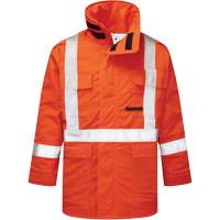 Parka isol&eacute; de 9 oz Haute visibilit&eacute; Avenger, style 515, Hommes, T-petit, Orange Rock Safety Industrial Ltd