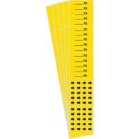 "PSI" Pipe Markers, Self-Adhesive, 2-1/4" H x 2-3/4" W, Black on Yellow Rock Safety Industrial Ltd