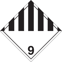 Miscellaneous Danger TDG Placard, Plastic Rock Safety Industrial Ltd