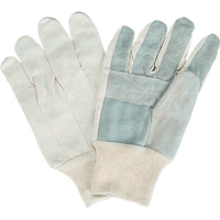 Gants de travail d'usage standard, Grand, Paume en Cuir de vache refendu Rock Safety Industrial Ltd