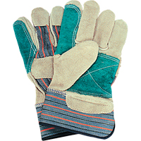 Gants d'ajusteur avec paume double, Grand, Paume en Cuir de vache refendu, Doublure en Coton Rock Safety Industrial Ltd