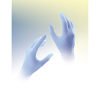 Gants jetables Qualatrile QRP, Moyen, Nitrile, 5 mils, Sans poudre, Bleu Rock Safety Industrial Ltd