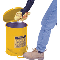 Oily Waste Cans, FM Approved/UL Listed, 21 US gal., Yellow Rock Safety Industrial Ltd