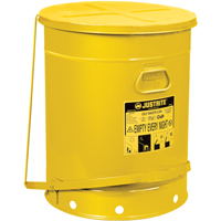 Oily Waste Cans, FM Approved/UL Listed, 21 US gal., Yellow Rock Safety Industrial Ltd