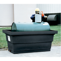 Poly-Tank&reg; Containment Unit 275 With Drain, 82.3" L x 45" W x 35.3" H, 275 US gal. Capacity Rock Safety Industrial Ltd