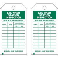 &eacute;tiquettes de rapport d'inspection, Polyester, 4" la x 7" h, Anglais Rock Safety Industrial Ltd