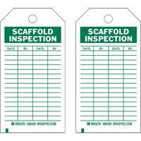 &eacute;tiquettes de rapport d'inspection, Polyester, 4" la x 7" h, Anglais Rock Safety Industrial Ltd