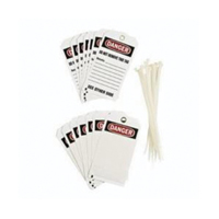 &eacute;tiquettes auto-plastifiantes pour la pr&eacute;vention des accidents, Polyester, 3" la x 5-3/4" h, Anglais Rock Safety Industrial Ltd