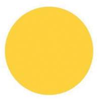 Round Write-On Labels, Circle, 1.5" L x 1.5" W, Yellow Rock Safety Industrial Ltd