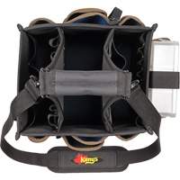 Grands porte-outils pour &eacute;lectriciens et travaux de maintenance, Polyester, 23 pochettes, Noir Rock Safety Industrial Ltd