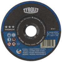 Disque de coupe, 5" x 1/16", Arbre de 7/8", Type 27, Oxyde d'aluminium, 12250 Tr/min Rock Safety Industrial Ltd