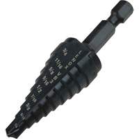 Foret &eacute;tag&eacute; no 3, 1/4" - 3/4", Incr&eacute;ments de 1/16", Acier rapide Rock Safety Industrial Ltd
