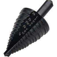 Foret &eacute;tag&eacute; no 12, 7/8" - 1-3/8", Incr&eacute;ments de 3/8", Acier rapide Rock Safety Industrial Ltd