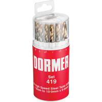 Jobber Drill Bit Set, 19 Pieces, High Speed Steel Rock Safety Industrial Ltd