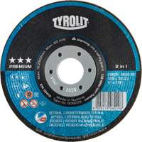 Meule &agrave; moyeu d&eacute;port&eacute; Rondeller, 4-1/2", 36 Grain, 7/8", 13 300 Tr/min, Type 29 Rock Safety Industrial Ltd