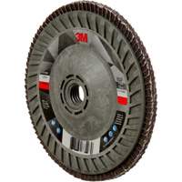 Disque &agrave; lamelles &agrave; changement rapide 769F, 5" x 5/8"-11, Type 29, Grain 120+, C&eacute;ramique Rock Safety Industrial Ltd