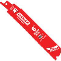 Lame de scie alternative de s&eacute;rie moyenne pour le m&eacute;tal, Bim&eacute;tal, 14-18 Dents par pouce, 6" lo x 1" la Rock Safety Industrial Ltd